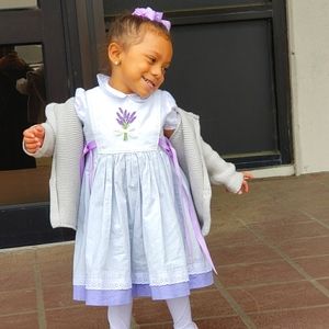 Homemade Lavender dress 2t/ 3t periwinkle/purple